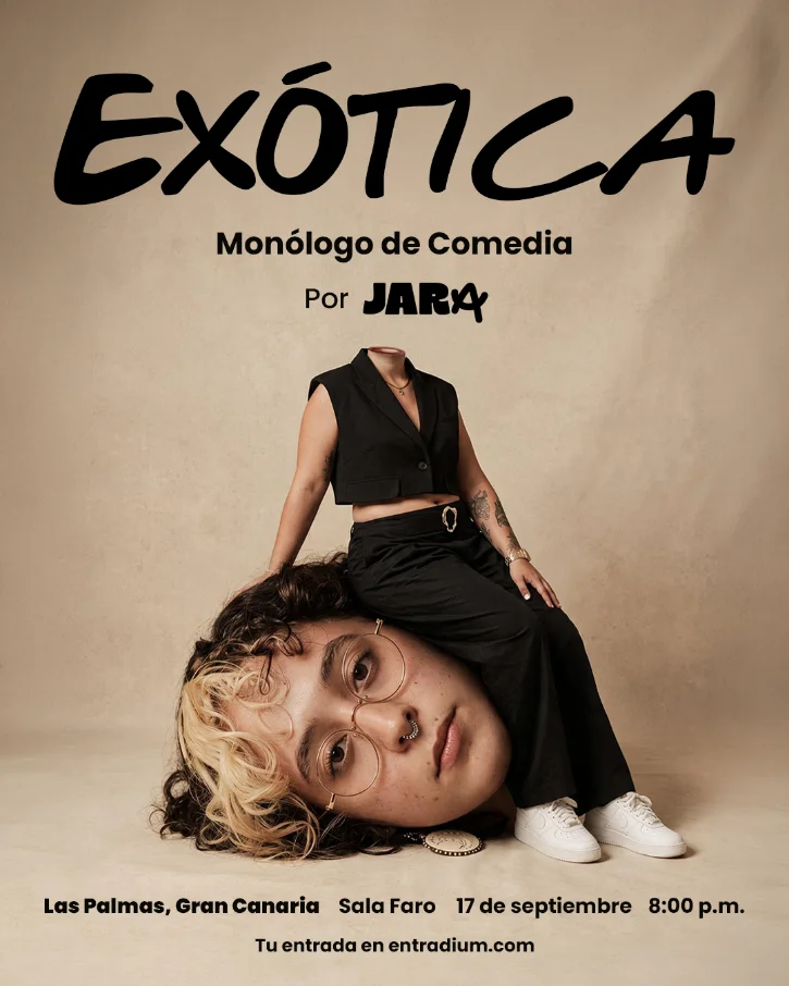 Flyer del show Exótica